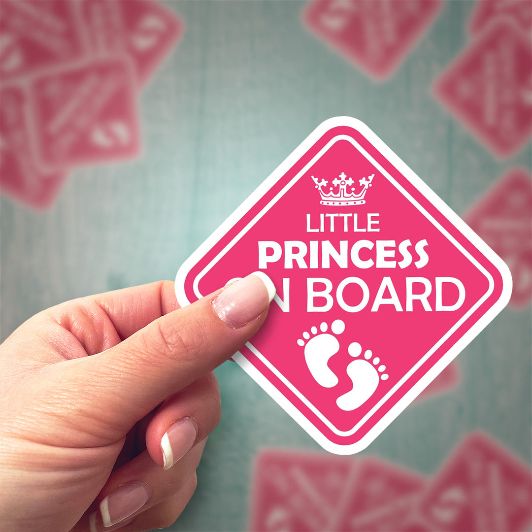 Little Princess on Board – Cute & Stylish Car Sticker