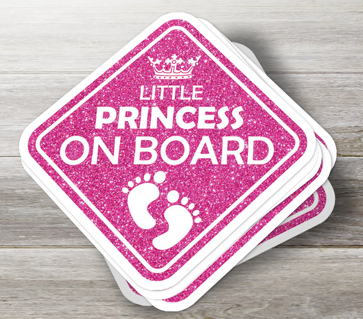 Little Princess on Board – Cute & Stylish Car Sticker
