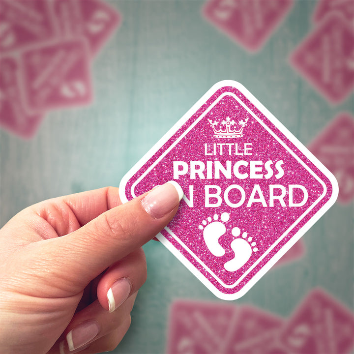 Little Princess on Board – Cute & Stylish Car Sticker