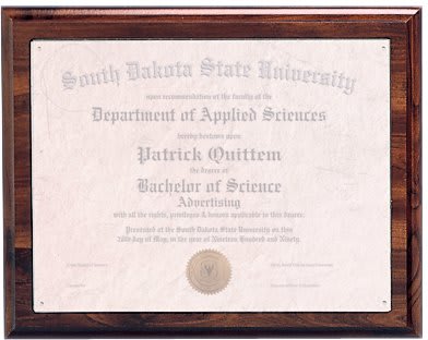 13" x 10 1/2" Cherry Finish Routed Plaque with 11" x 8 1/2" Plexiglass Window