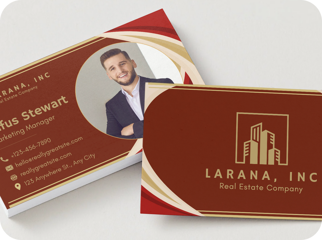 Modern Real Estate Business Card – Bold Corporate Design
