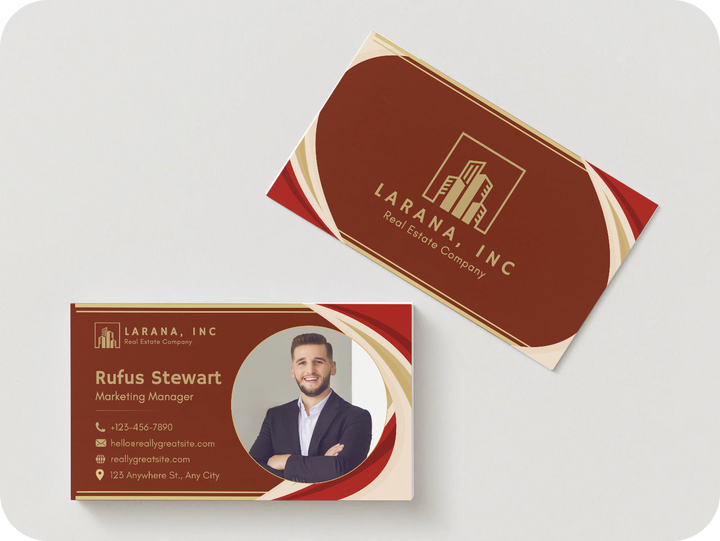 Modern Real Estate Business Card – Bold Corporate Design