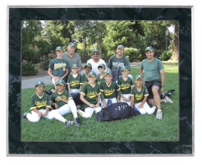 13" x 10 1/2" Black Marble Finish Slide-In Frame Plaque with 11" x 8 1/2" Window