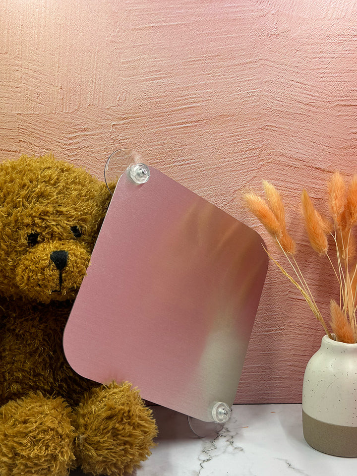 Bluey Baby On Board Sign - Cute Aluminum Car Safety Warning Sign with Suction Cup - Durable Blue and White Child Safety Alert