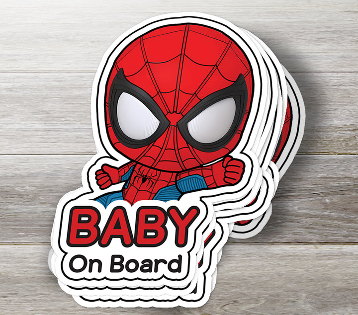 Spider Hero Baby on Board Sticker – Swing into Safety