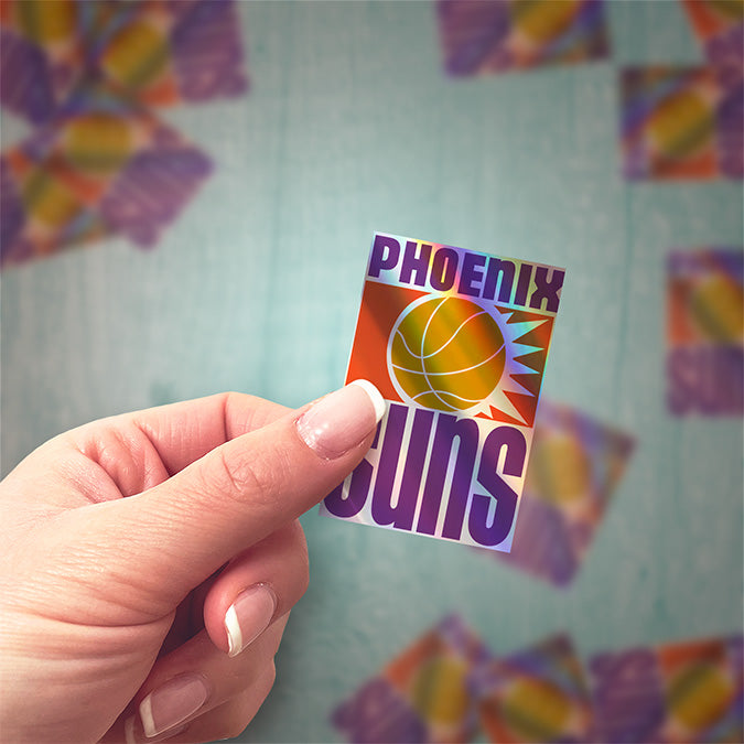 Phoenix Suns Logo Sticker 1968/69 - 1991/92 - Holographic or Glossy - Waterproof - Great Gift