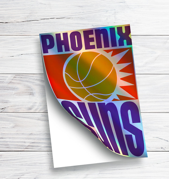 Phoenix Suns Logo Sticker 1968/69 - 1991/92 - Holographic or Glossy - Waterproof - Great Gift