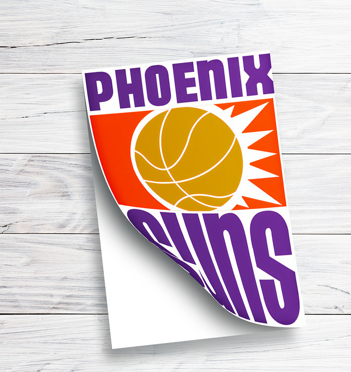 Phoenix Suns Logo Sticker 1968/69 - 1991/92 - Holographic or Glossy - Waterproof - Great Gift