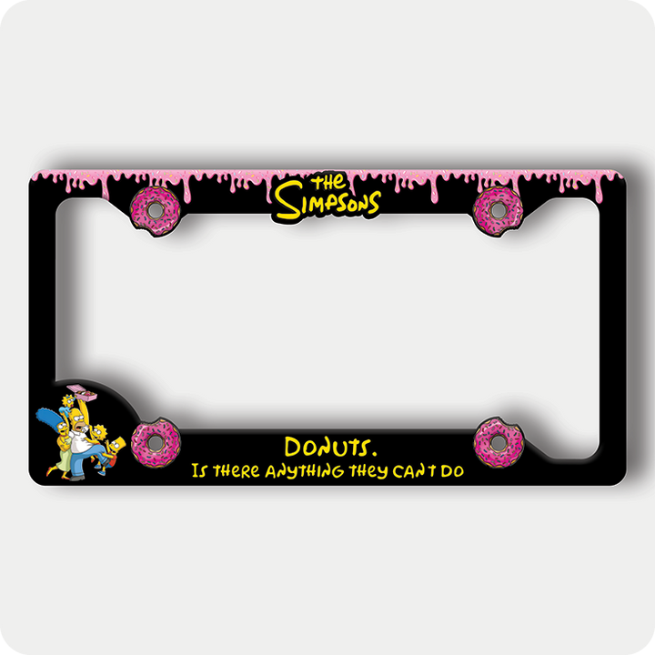 The Simpsons Donut License Plate Frame