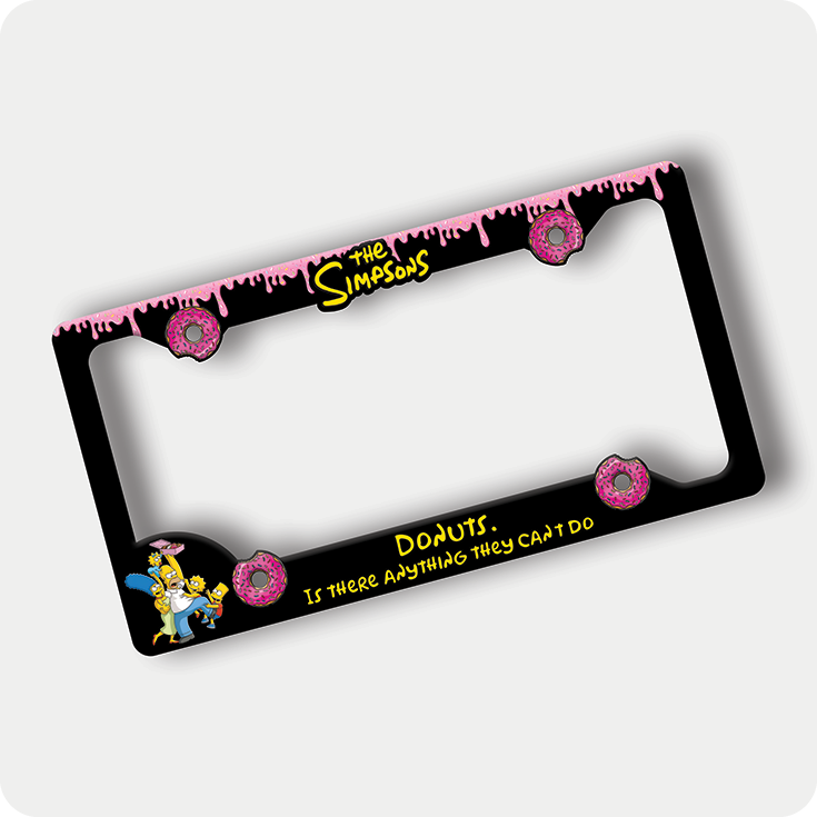 The Simpsons Donut License Plate Frame