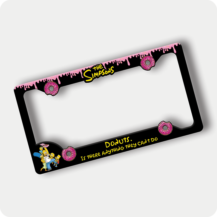 The Simpsons Donut License Plate Frame