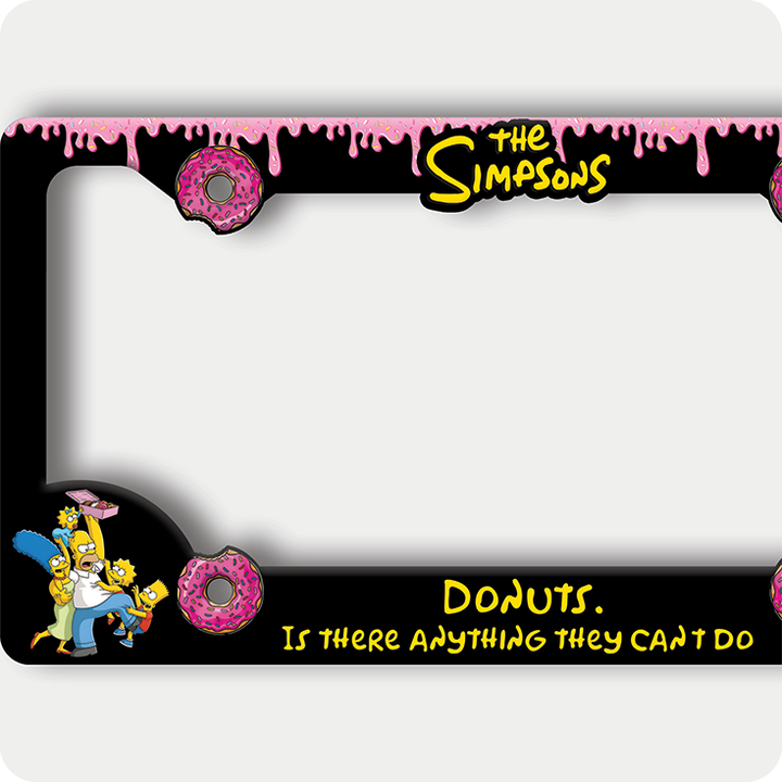The Simpsons Donut License Plate Frame