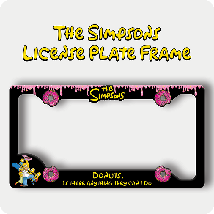 The Simpsons Donut License Plate Frame