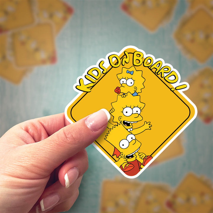 The Simpsons Kids on Board Vehicle Sticker