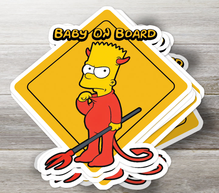 The Simpsons Devil Bart Decal