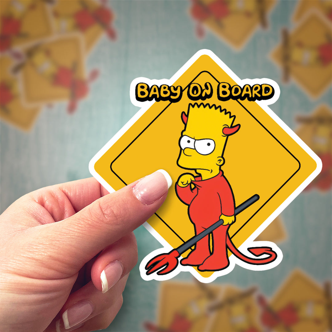 The Simpsons Devil Bart Decal