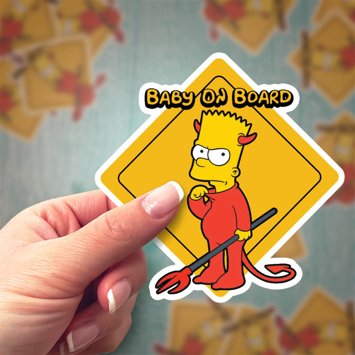 The Simpsons Devil Bart Decal