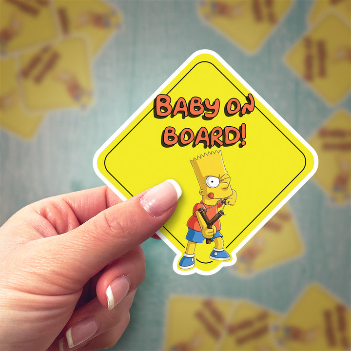 The Simpsons Bart Car Sticker