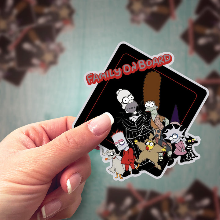 The Simpsons "Family on Board" - Car Window Sticker