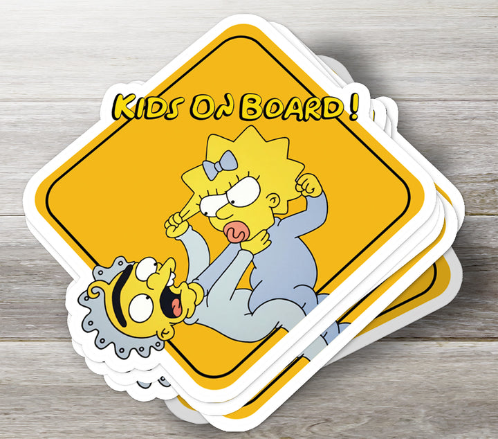The Simpsons "Maggie" Car Sticker