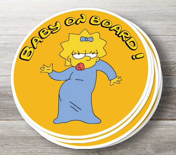 The Simpsons "Maggie" Car Sticker