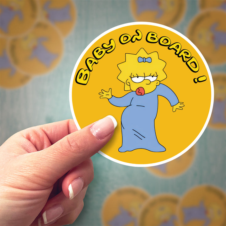 The Simpsons "Maggie" Car Sticker