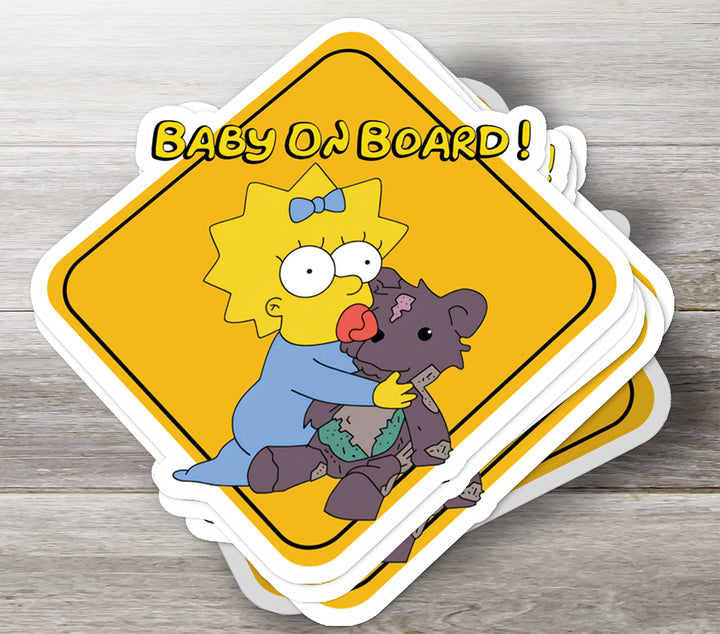 The Simpsons "Maggie" Car Sticker