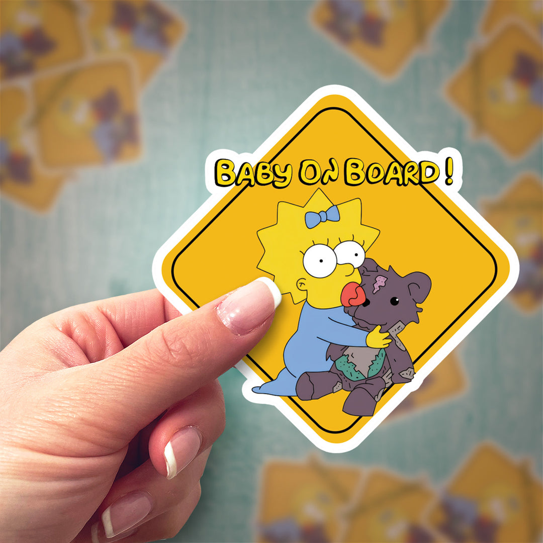 The Simpsons "Maggie" Car Sticker