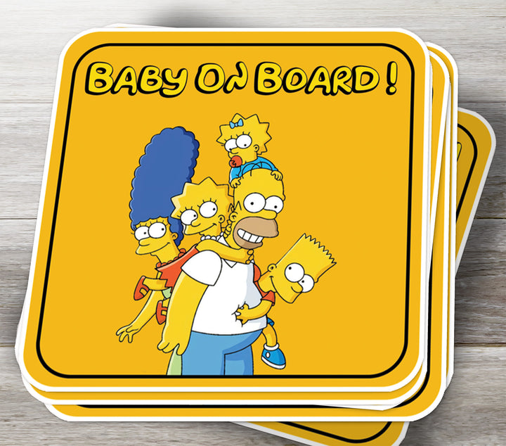 The Simpson Family Car Sticker Decal