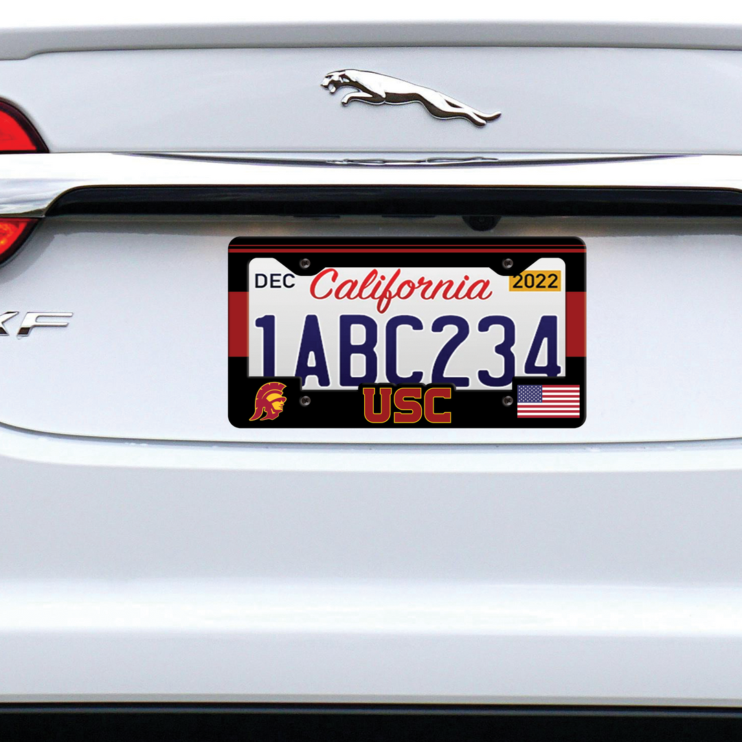 USC License Plate Frame – University of Southern California Car Accessory