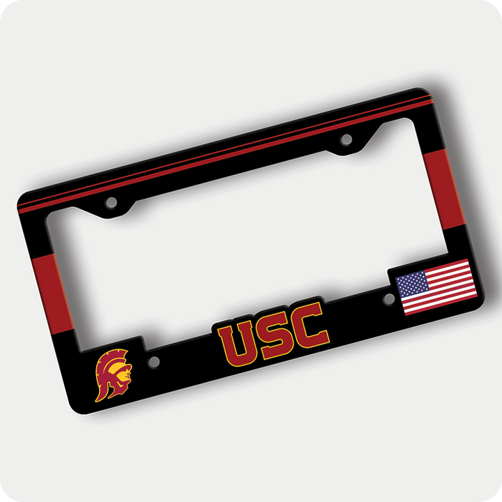 USC License Plate Frame – University of Southern California Car Accessory