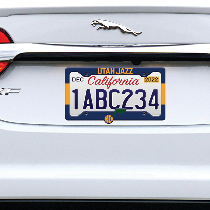 Utah Jazz License Plate Frame