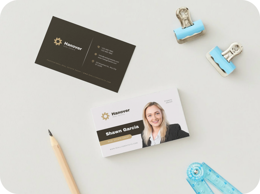 Luxury Real Estate Agent Business Card – Modern Realtor Design