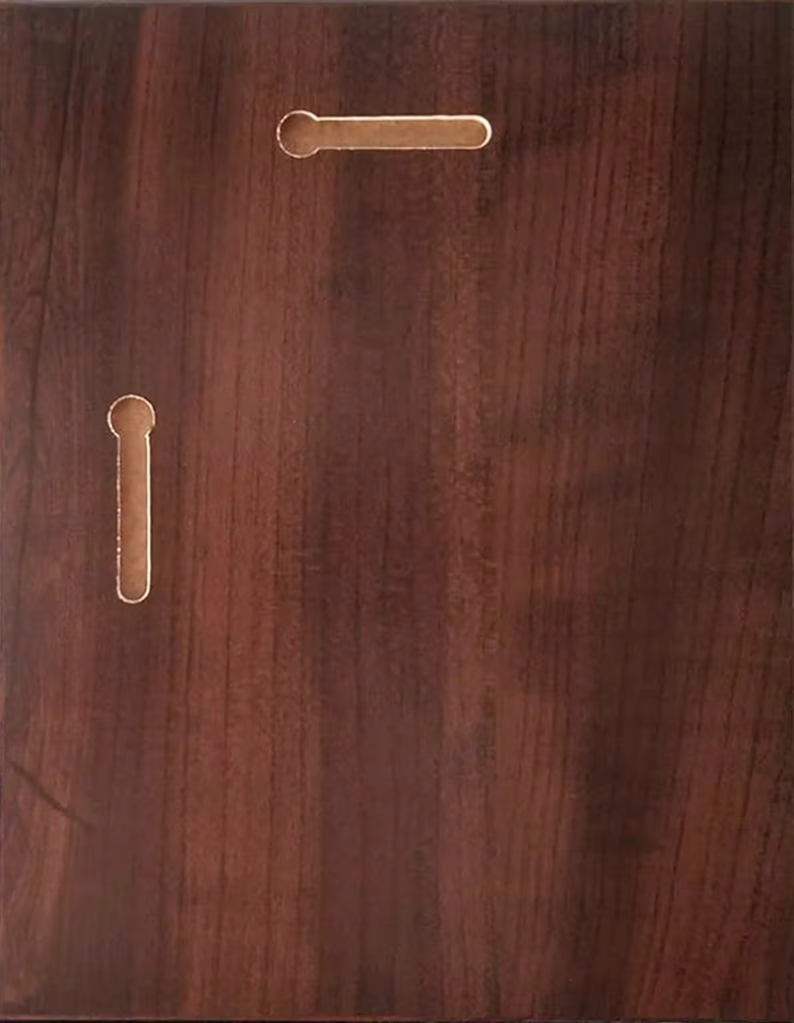 Cherry Finish Slide-In Frame Plaque 12" x 15"