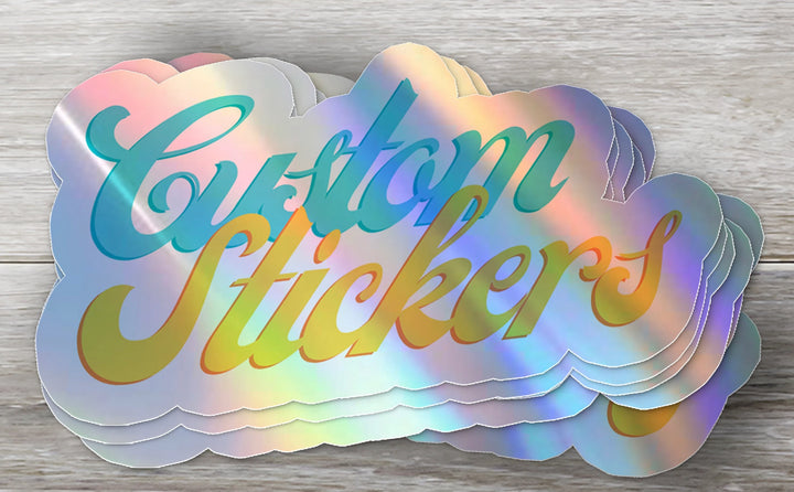 Customizable Holographic or Glossy Sticker: Your Image, Your Text, Your Style Customizable Holographic or Glossy Sticker - Rozovy