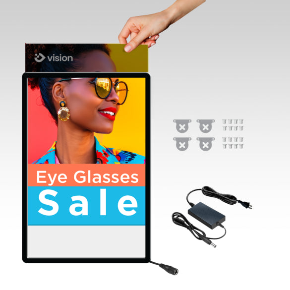 Custom Illuminated LED frame display & Poster