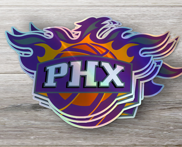 Phoenix Suns Logo Sticker Alternate - Holographic or Glossy - Waterproof - Great Gift