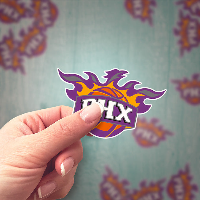 Phoenix Suns Logo Sticker Alternate - Holographic or Glossy - Waterproof - Great Gift