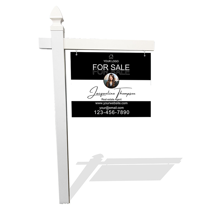Signature Luxe Real Estate Sign – Durable Aluminum & PVC Options