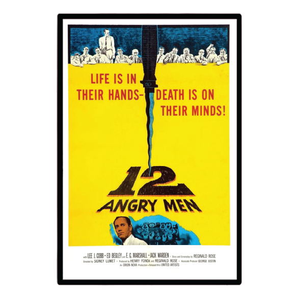12 Angry Men (1957) Illuminated LED frame display & Poster
