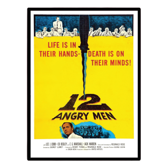12 Angry Men (1957) Illuminated LED frame display & Poster