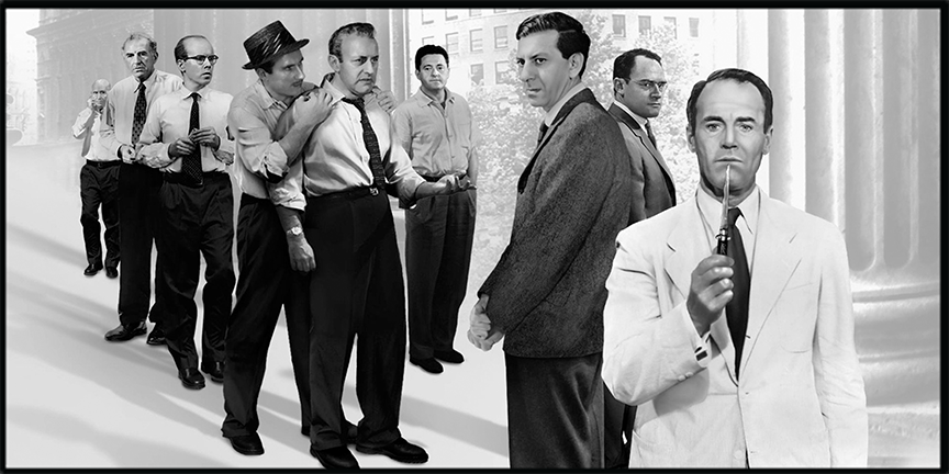 12 Angry Men (1957) Illuminated LED frame display & Poster