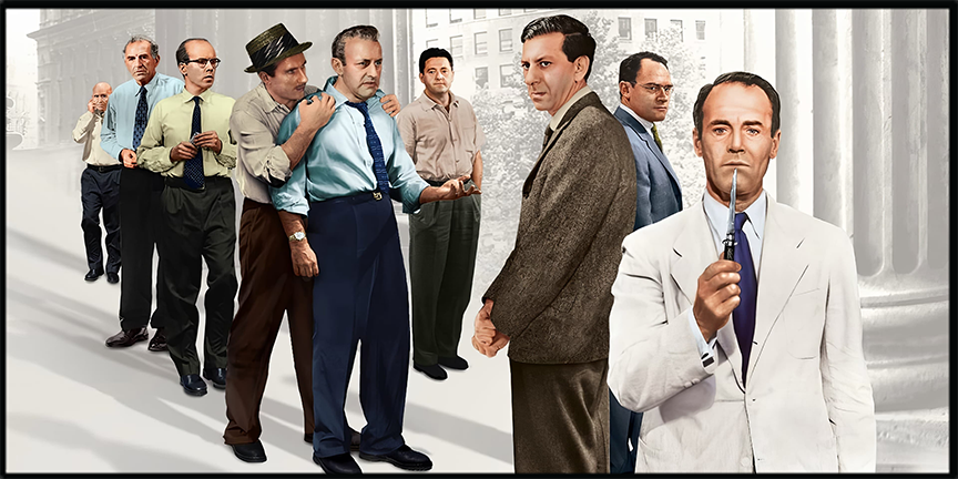 12 Angry Men (1957) Illuminated LED frame display & Poster