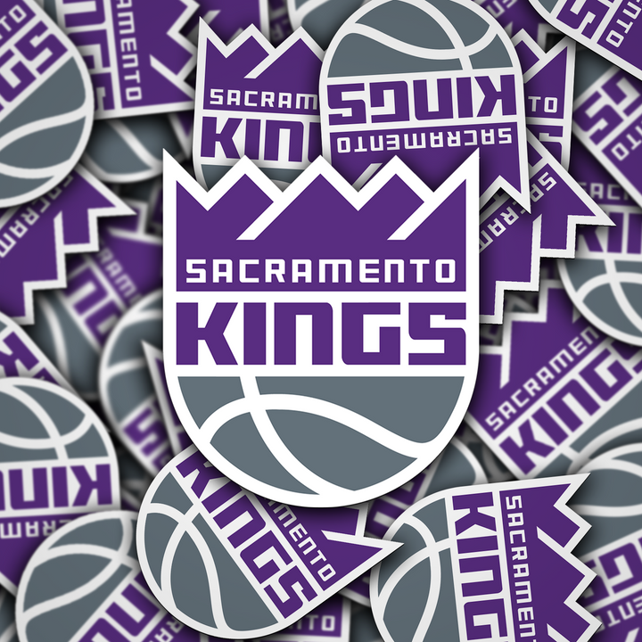 Sacramento Kings Logo Sticker - Holographic or Glossy - Waterproof - Great Gift NBA Stickers - Rozovy