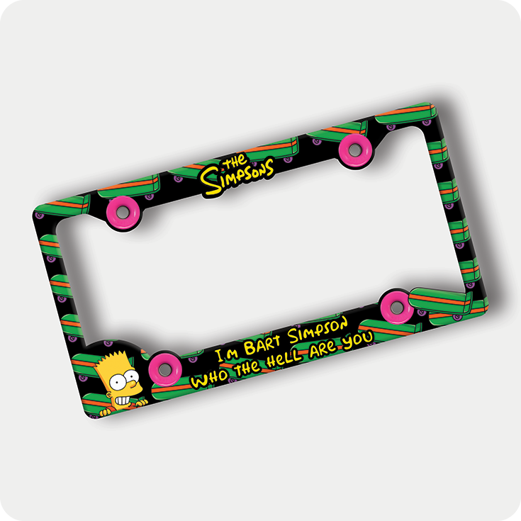 Bart Simpson License Plate Frame