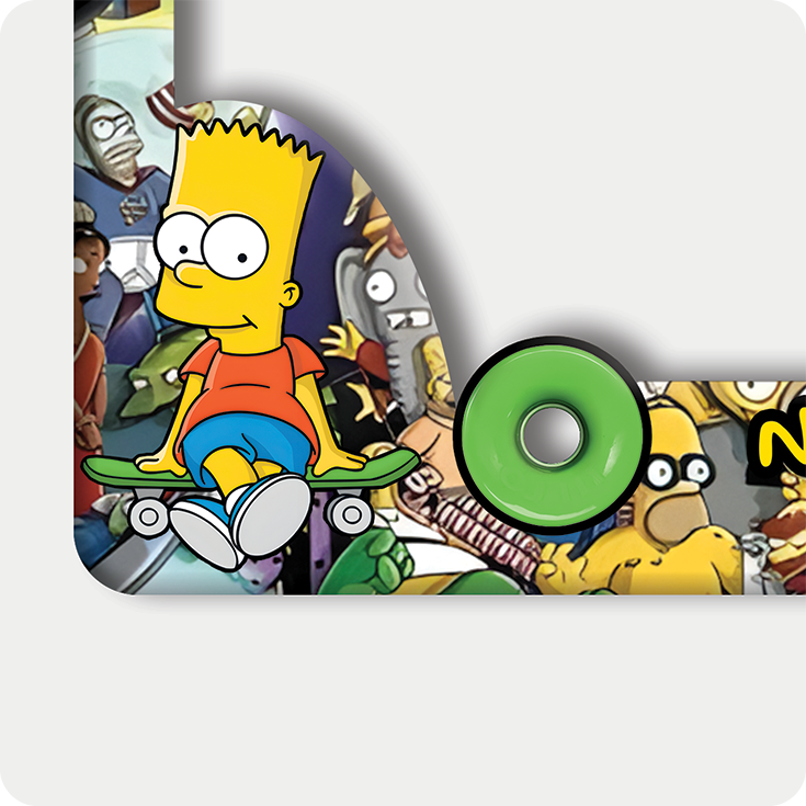 Bart Simpson Skateboard License Plate Frame