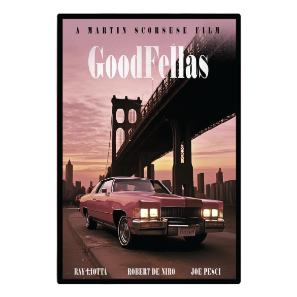 GoodFellas (1990) Illuminated LED frame display & Poster