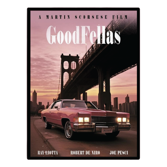 GoodFellas (1990) Illuminated LED frame display & Poster