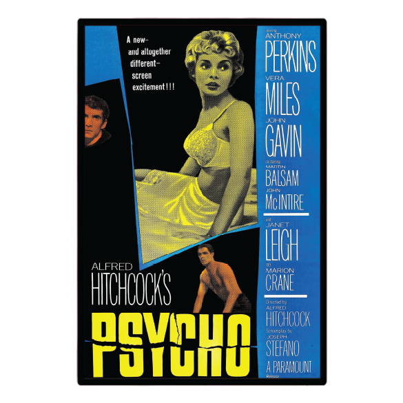 Psycho (1960) Illuminated LED frame display & Poster