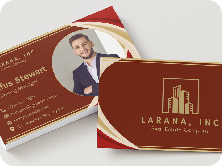 Modern Real Estate Business Card – Bold Corporate Design